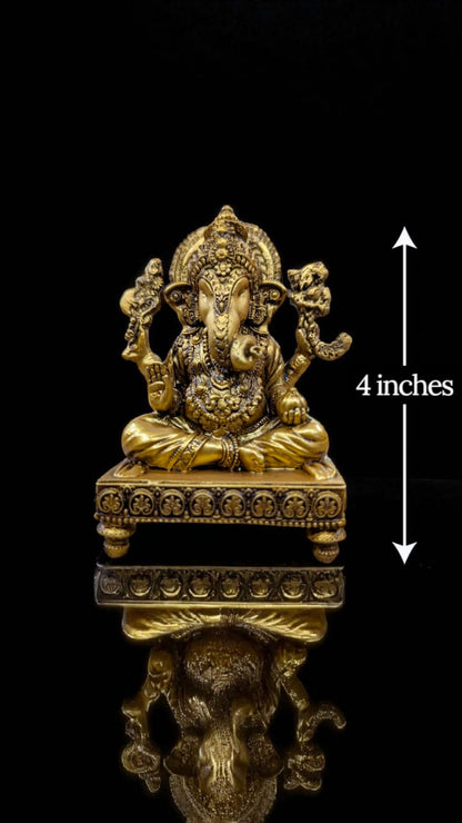 Lord Ganesha on Chowki – Traditional Blessings for Elegant Spaces - Fabzie - Home Decor Elegance