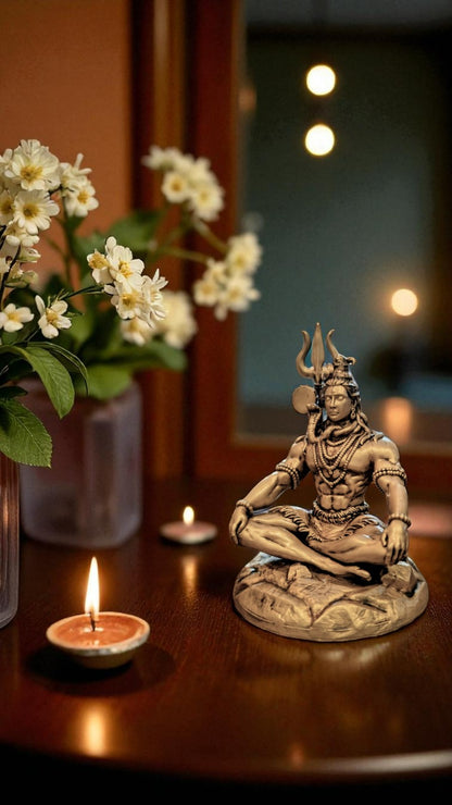 Lord Shiva in Dhyan Mudra – Spiritual Calm and Strength for Thoughtful Decor - Fabzie - Home Decor Elegance