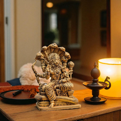 Narsimha with Prahlad – The Eternal Victory of Devotion, Protection, and Divine Power