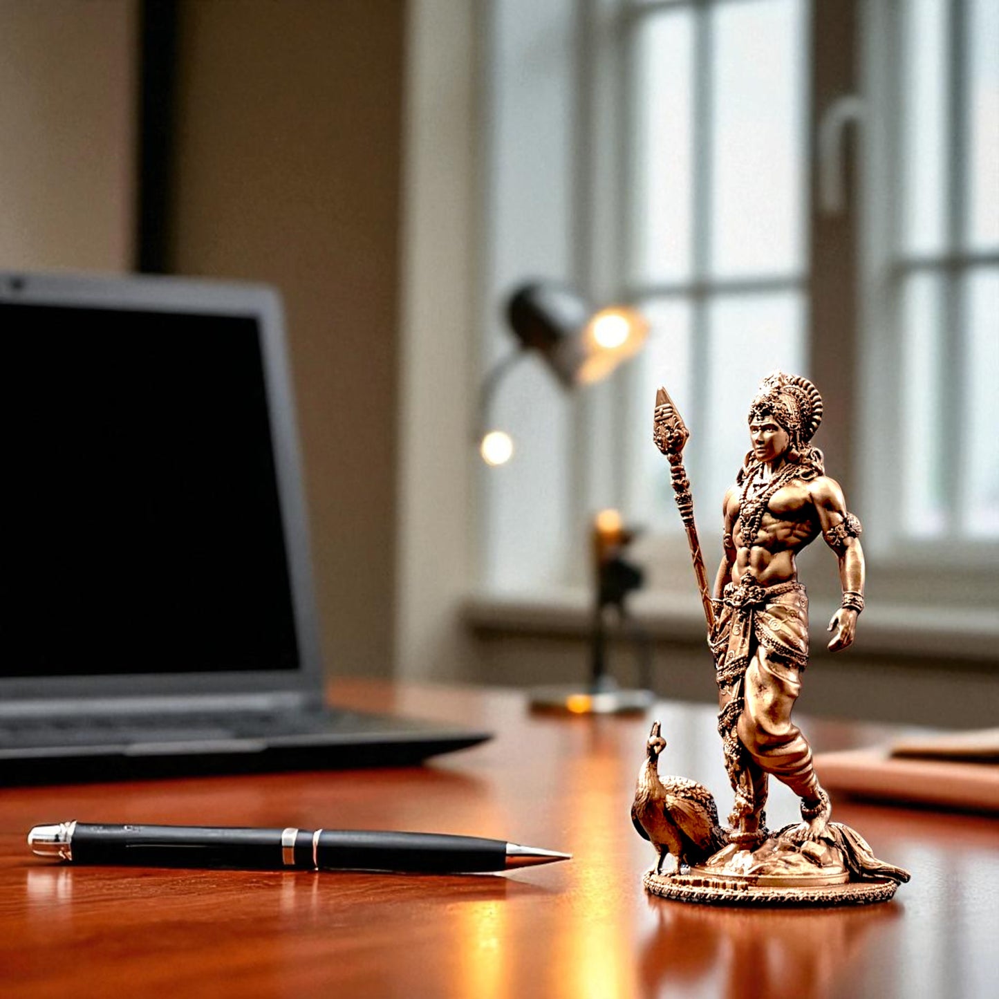 Lord Kartikeya Figurine – Courage & Wisdom Embodied for Spiritual Interiors - Fabzie - Home Decor Elegance