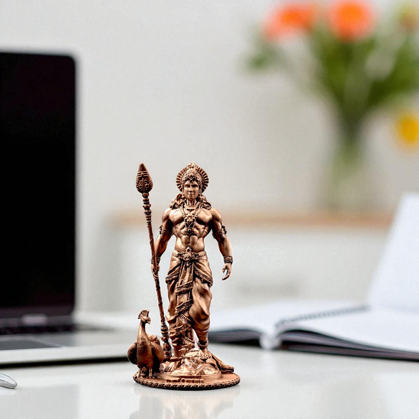 Lord Kartikeya Figurine – Courage & Wisdom Embodied for Spiritual Interiors - Fabzie - Home Decor Elegance