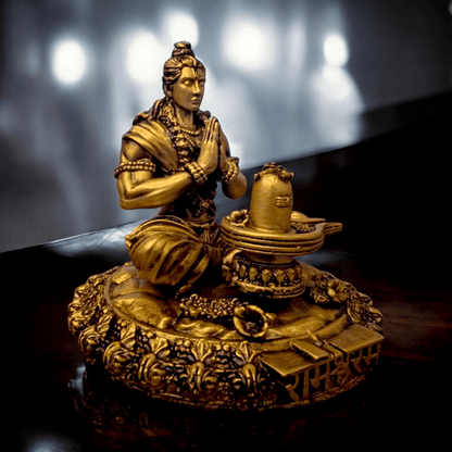 Shri Ram Worshipping Shivling at Rameshwaram – Premium Divine Car Dashboard Idol - Fabzie - Home Decor Elegance