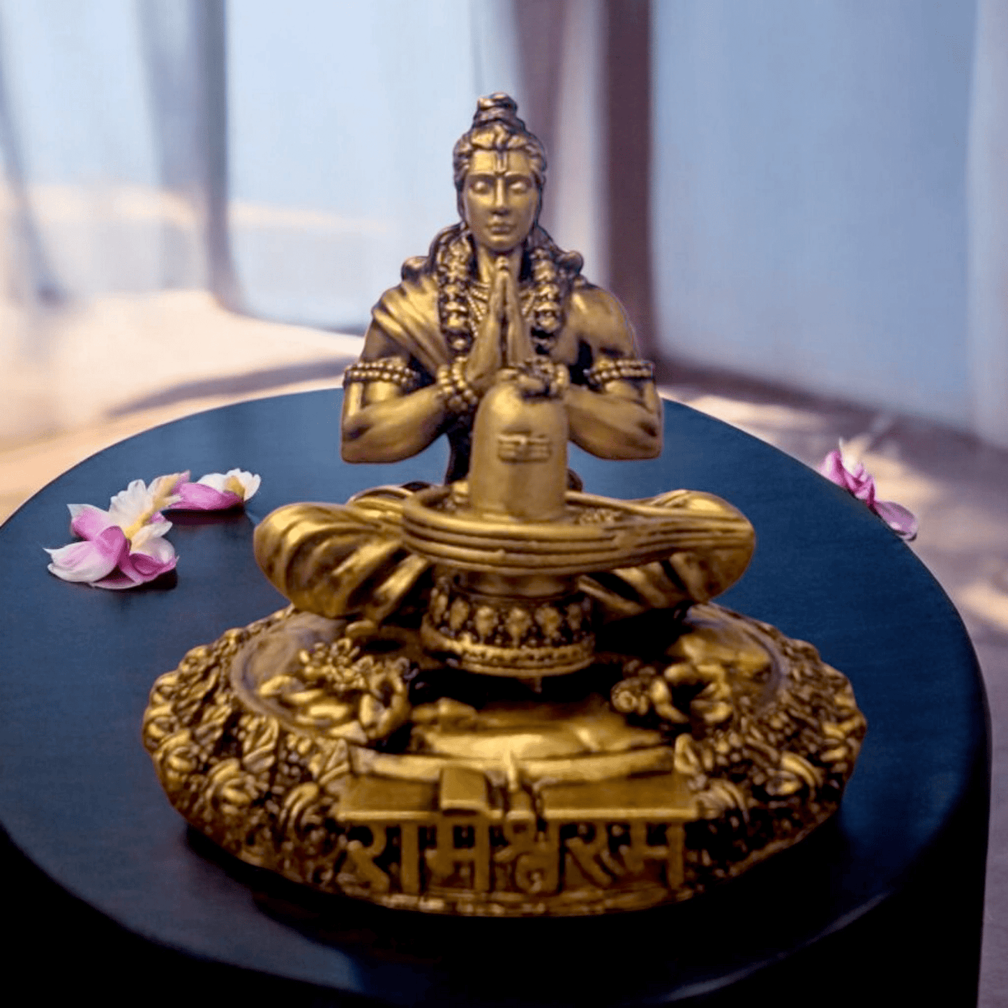 Shri Ram Worshipping Shivling at Rameshwaram – Premium Divine Car Dashboard Idol - Fabzie - Home Decor Elegance