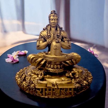 Shri Ram Worshipping Shivling at Rameshwaram – Premium Divine Car Dashboard Idol - Fabzie - Home Decor Elegance