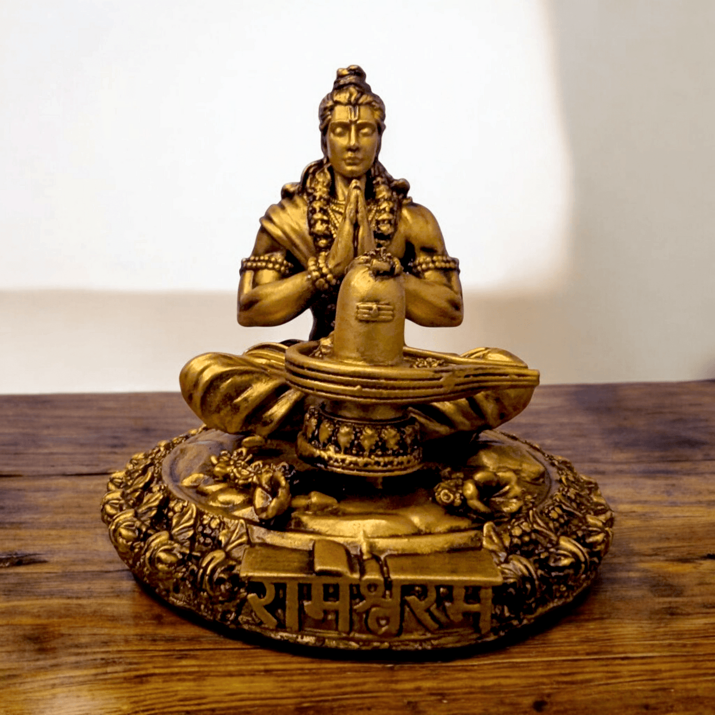 Shri Ram Worshipping Shivling at Rameshwaram – Premium Divine Car Dashboard Idol - Fabzie - Home Decor Elegance