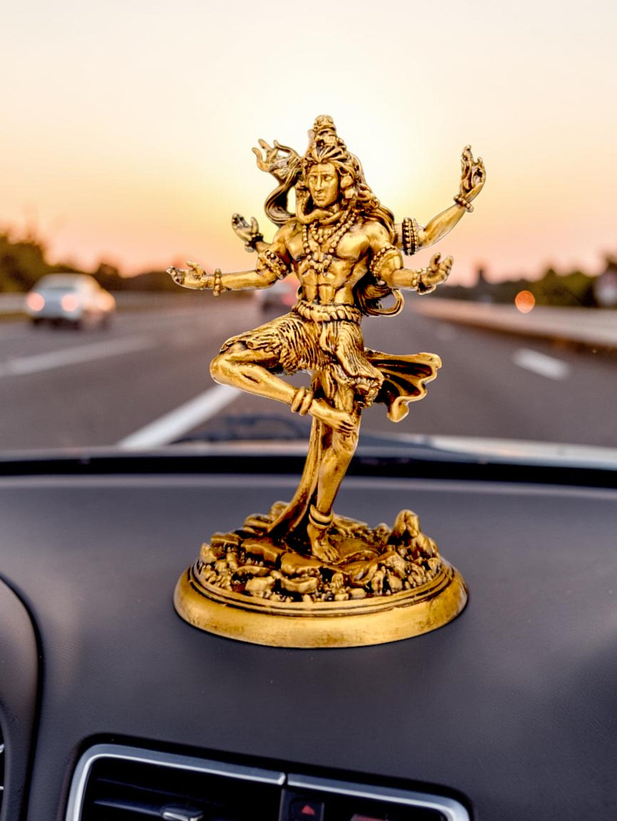 Nataraja Shiv Idol – Cosmic Dance of Creation & Destruction (Premium Golden Finish)