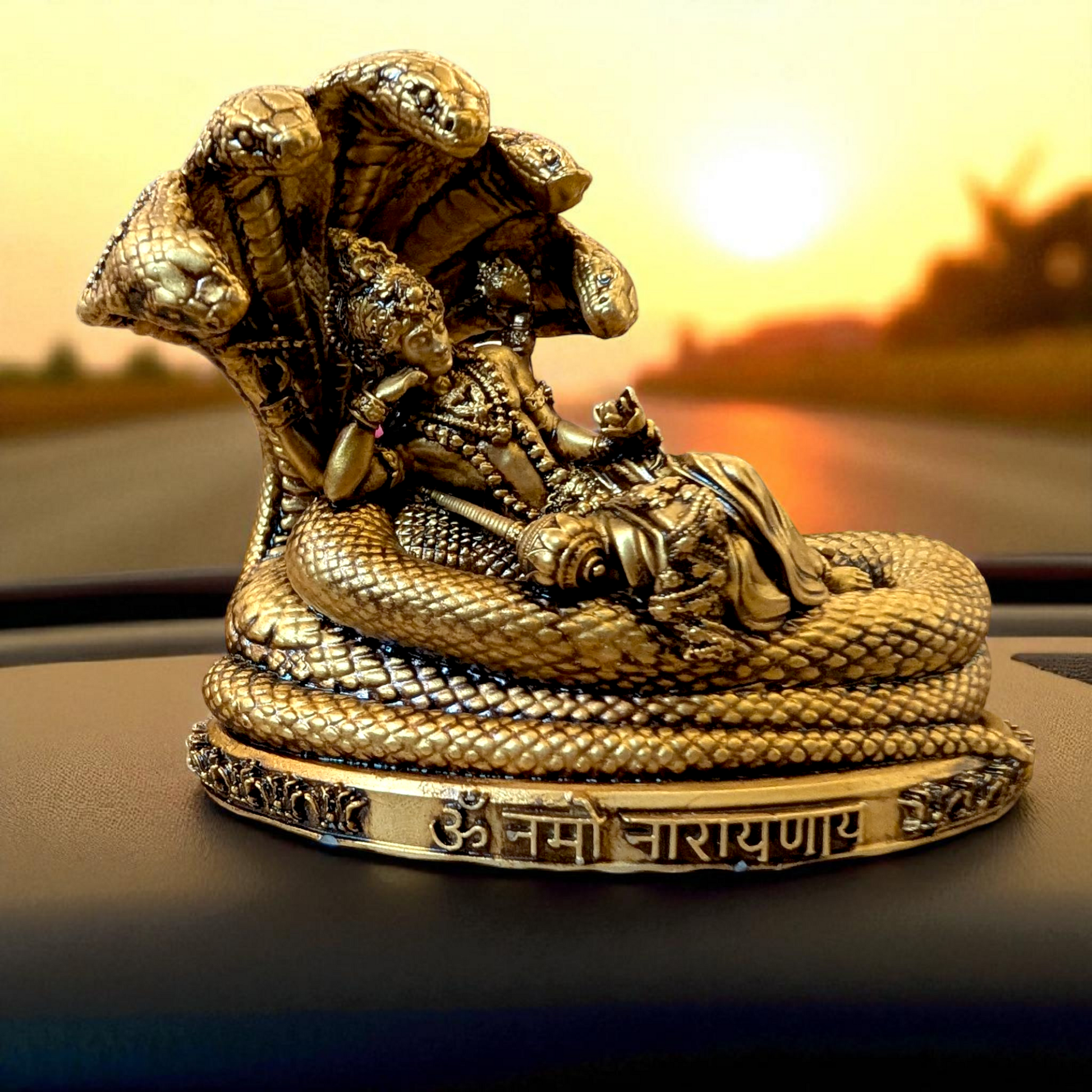 Vishnu Ji with Sheshnaag – Protective Car Dashboard Idol - Fabzie - Home Decor Elegance